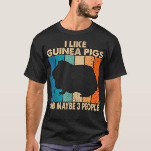 Camiseta Cerdo De Guinea Gracioso Para Hombres Mujeres Niño
