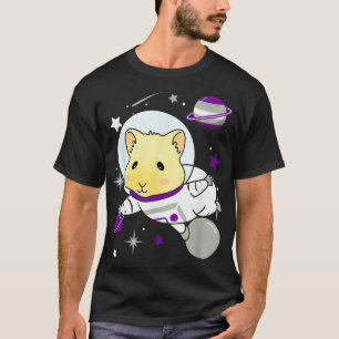 Camiseta Cerdo De Guinea Graysexual En El Espacio Orgullo G