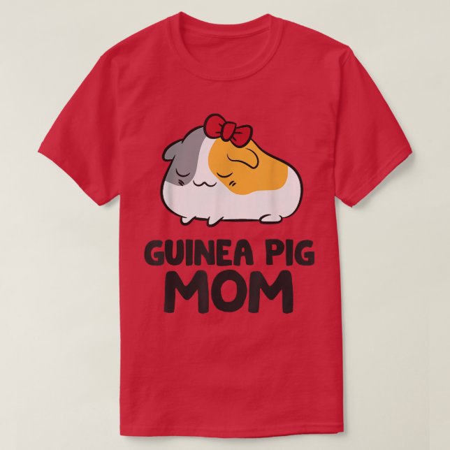 Camiseta Cerdo de Guinea Mamá Cerdo de Guinea Corta Cerdo d (Diseño del anverso)