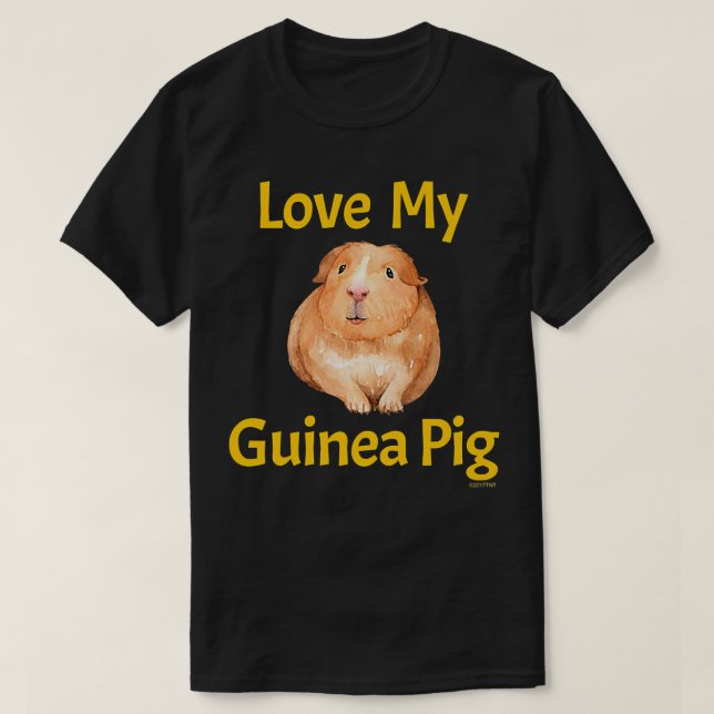 Camiseta Cerdo de Guinea Premium2365 (Diseño del anverso)