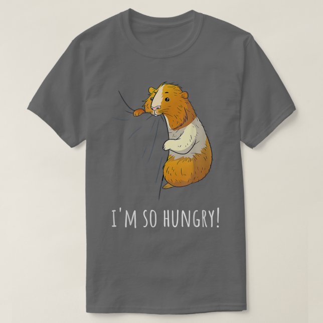 Camiseta Cerdo de Guinea tengo tanta hambre (Diseño del anverso)
