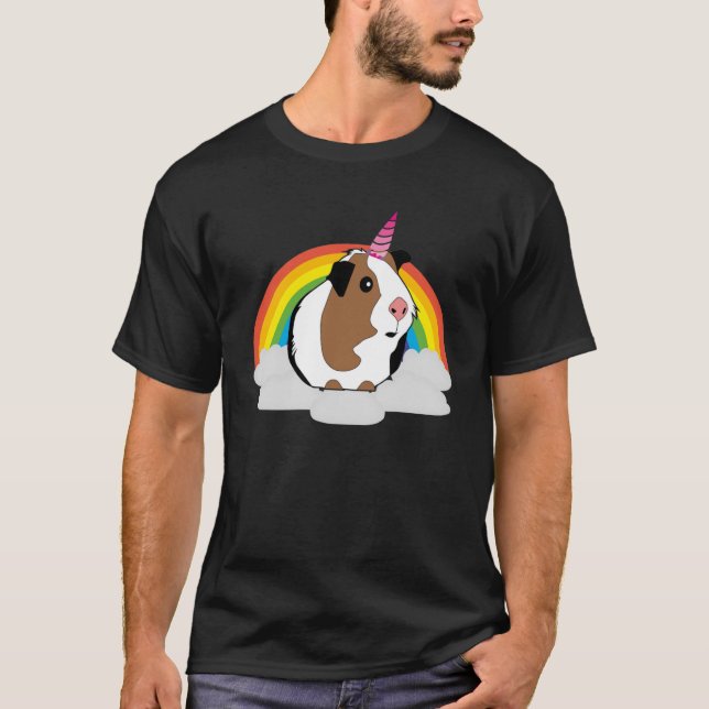 Camiseta Cerdo de Guinea unicornio (Anverso)