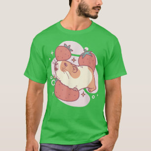 Camiseta Cerdo de Guinea y fresas Mascota de roedor de fres