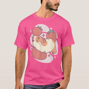 Camiseta Cerdo de Guinea y fresas Mascota de roedor de fres
