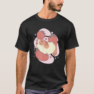 Camiseta Cerdo de Guinea y fresas Mascota de roedor de fres