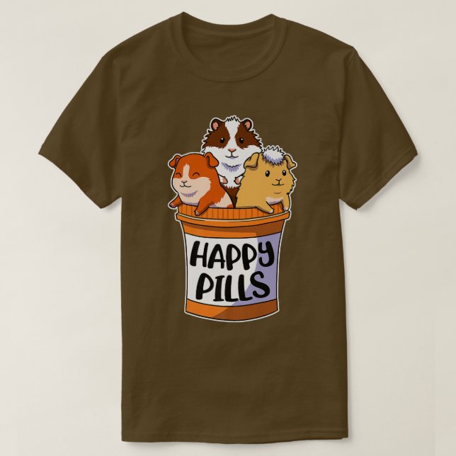 Camiseta Cerdo de Happy Pills Guinea (Diseño del anverso)