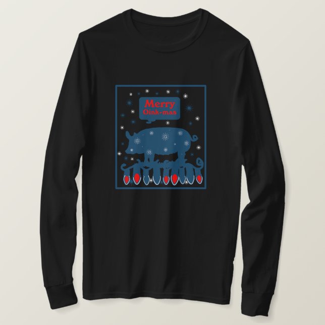 Camiseta Cerdo de Navidad (Anverso del diseño)