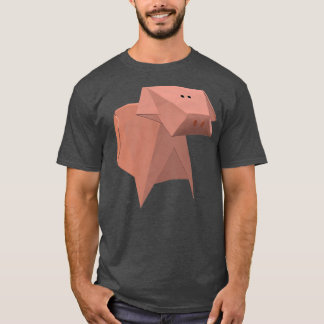 Camiseta cerdo de origami 12