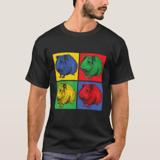 Camiseta Cerdo de Pop Art Guinea