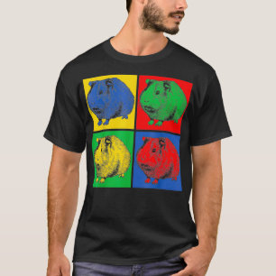 Camiseta Cerdo de Pop Art Guinea 