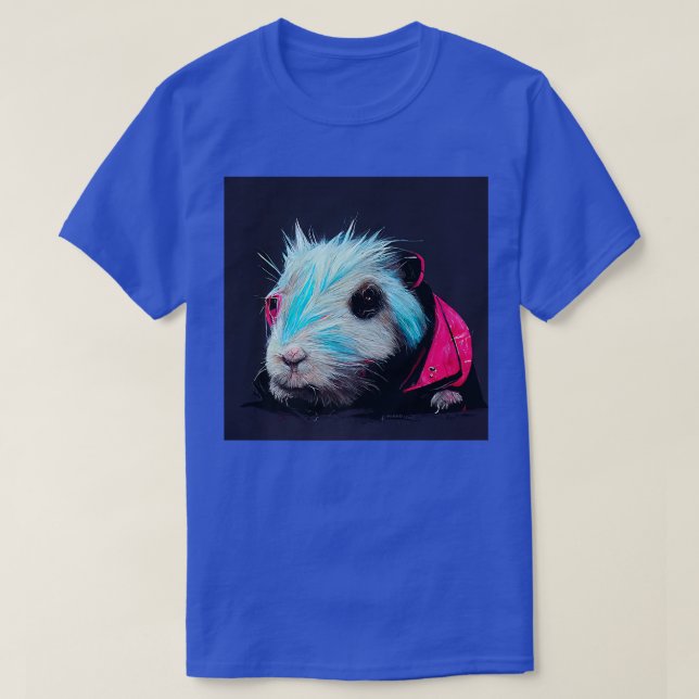 Camiseta Cerdo De Rock punk En Una Chaqueta De Cuero (Diseño del anverso)