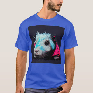 Camiseta Cerdo De Rock punk En Una Chaqueta De Cuero