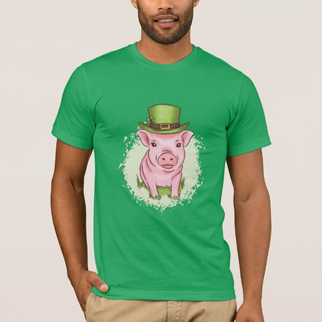 Camiseta Cerdo de Saint Patricks (Anverso)