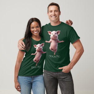 Camiseta Cerdo de yoga