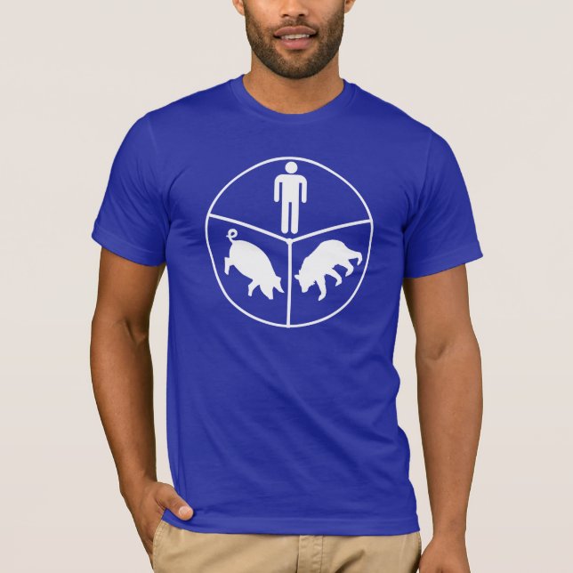 Camiseta Cerdo del oso del hombre (Anverso)