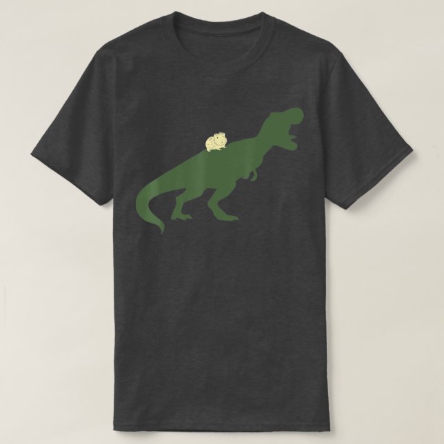 Camiseta Cerdo Dinosaurio de Guinea T-Rex - 1 (Diseño del anverso)
