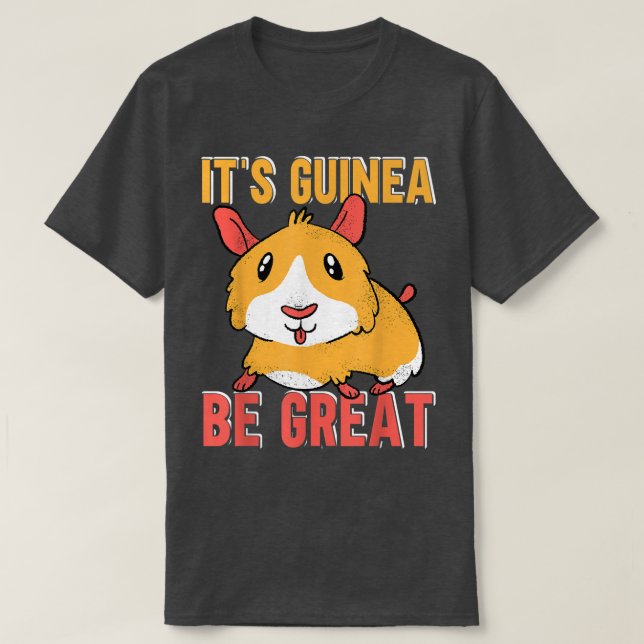Camiseta Cerdo divertido de Guinea (Diseño del anverso)