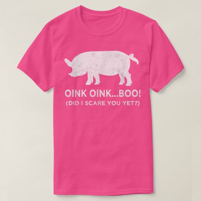 Camiseta Cerdo divertido de Halloween (Diseño del anverso)