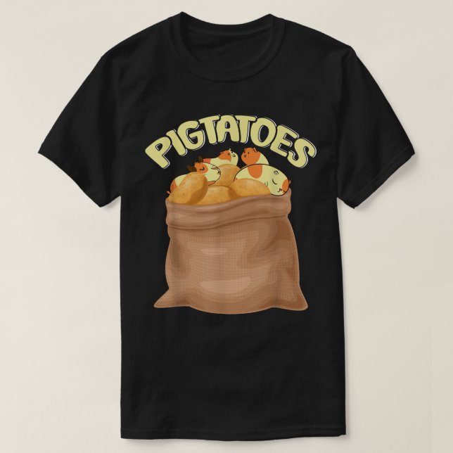 Camiseta Cerdo divertido de Potatoe Guinea (Diseño del anverso)