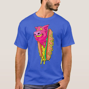 Camiseta Cerdo divertido Perro caliente