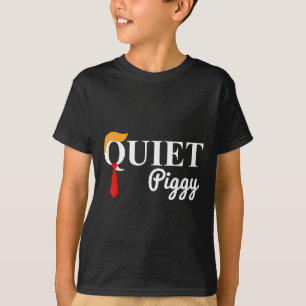 Camiseta Cerdo Divertido Trump Callado Amante de los Cerdos