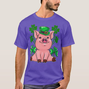 Camiseta Cerdo en el Día de San Patricio para los Entusiano