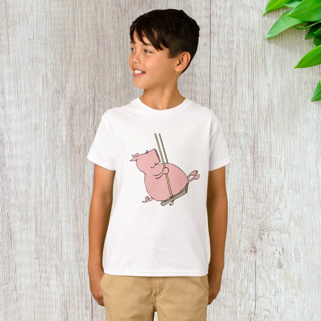 Camiseta Cerdo en un columpio (Subido por el creador)