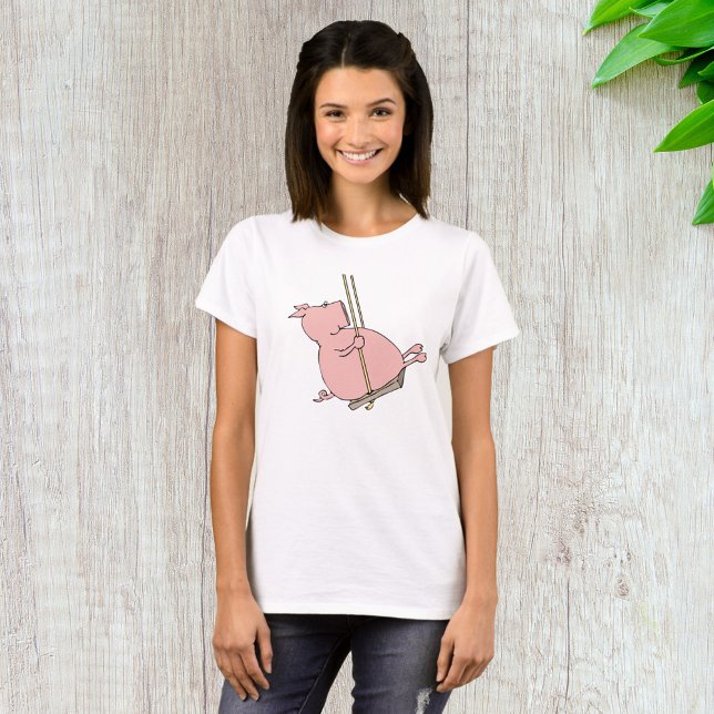 Camiseta Cerdo En Un Swing (Subido por el creador)