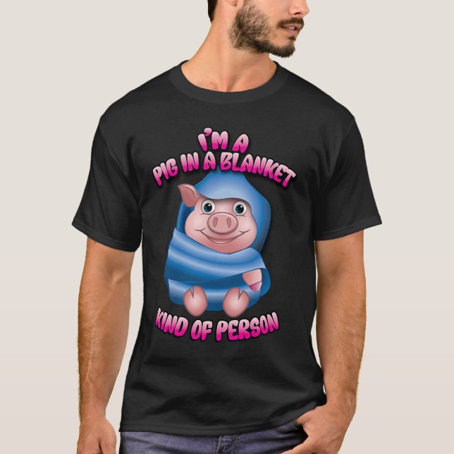 Camiseta Cerdo en una especie de ropa de persona abierta (Anverso)