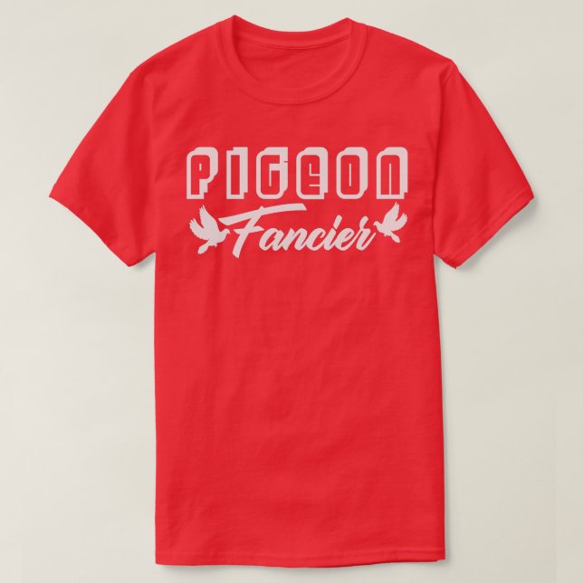 Camiseta Cerdo Fancier Cerdo palomas Pájaros 2 (Diseño del anverso)