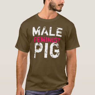 Camiseta Cerdo feminista masculino