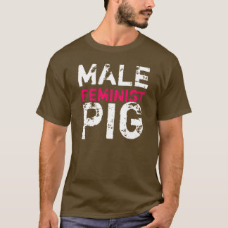Camiseta Cerdo feminista masculino