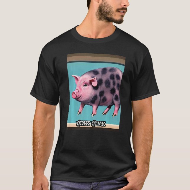 Camiseta Cerdo Gimnasio Oink Oink Premium_6 (Anverso)