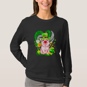 Camiseta Cerdo Gorgeo St Patrick Day Gracioso Perro Rosa
