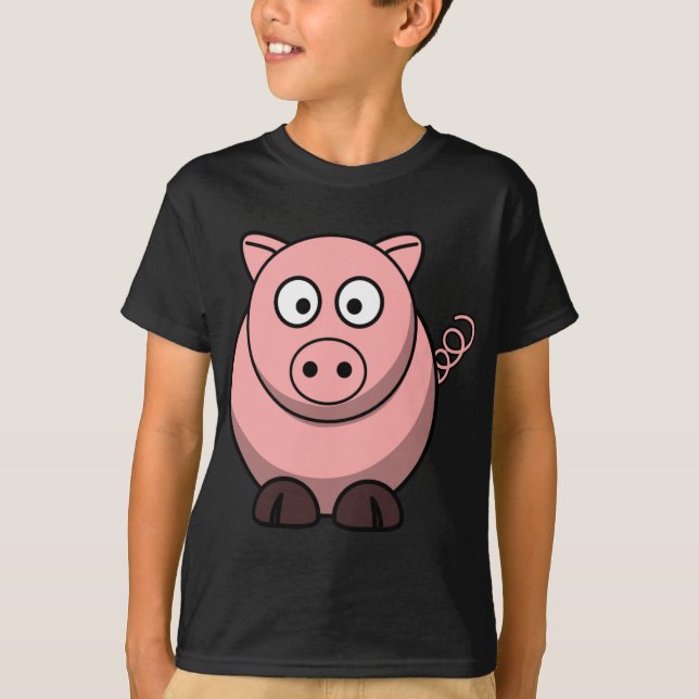 Camiseta Cerdo gracioso (Anverso)