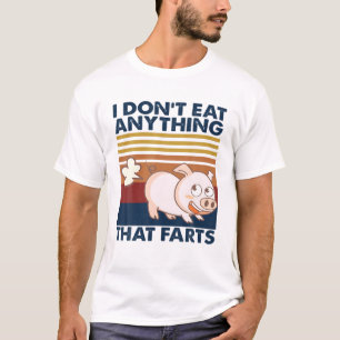 Camiseta Cerdo Gracioso No Como Nada Que Te Vaya A Retro Vi