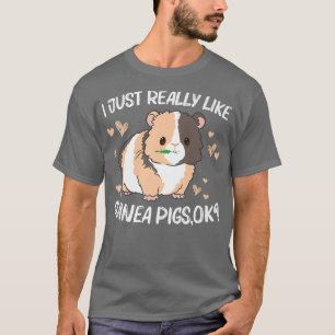 Camiseta Cerdo Guay Guinea Para Hombres Mujeres Rueda Fluff