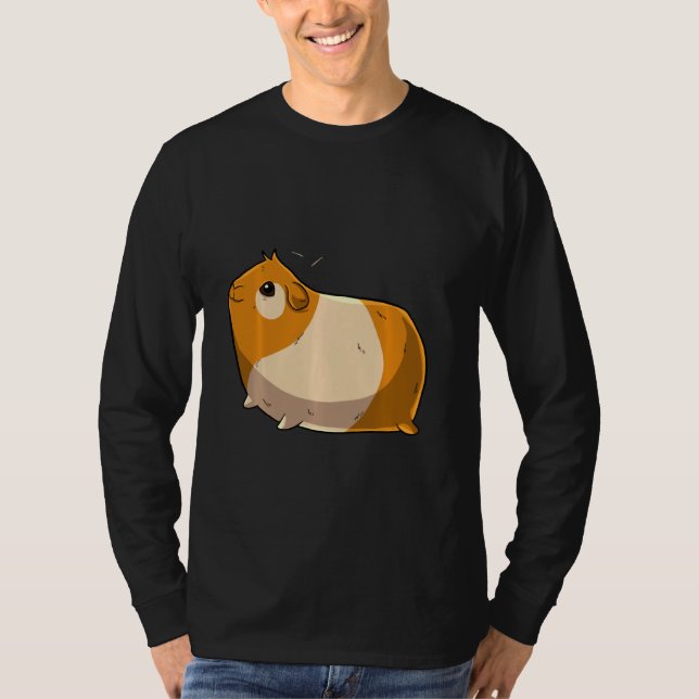 Camiseta Cerdo guineano camisas de té divertida Mascota amo (Anverso)