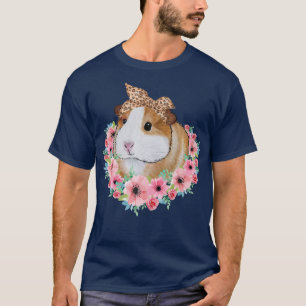 Camiseta Cerdo guineano con capucha de leopardo