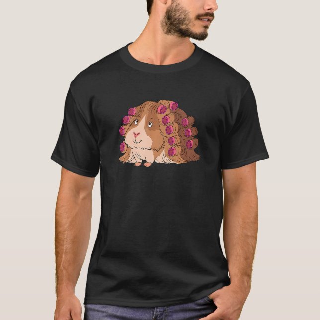 Camiseta Cerdo guineano con rizos Perm Long Hair Pig (Anverso)