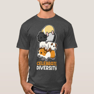 Camiseta Cerdo guineano divertido celebra la diversidad de