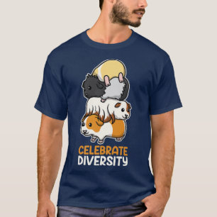 Camiseta Cerdo guineano divertido celebra la diversidad de