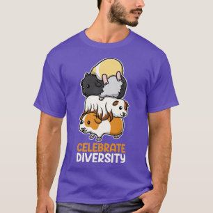 Camiseta Cerdo guineano divertido celebra la diversidad de