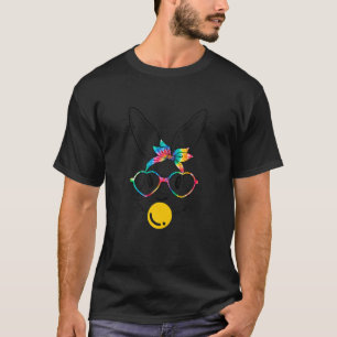 Camiseta Cerdo guineano divertido con conejito lindo día de