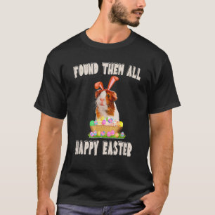 Camiseta Cerdo guineano divertido con conejito lindo día de