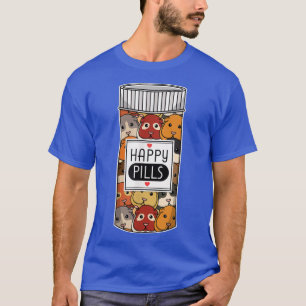 Camiseta Cerdo guineano divertido feliz Meds Mujeres Niños 