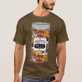 Camiseta Cerdo guineano divertido feliz Meds Mujeres Niños