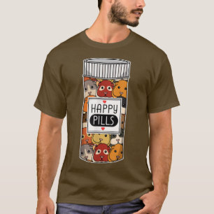 Camiseta Cerdo guineano divertido feliz meds mujeres niños