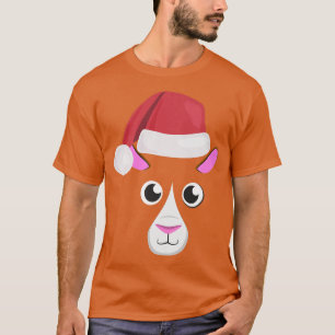 Camiseta Cerdo guineano gracioso cara animal gran estuche f