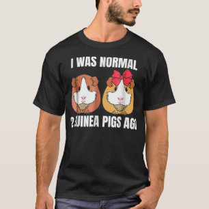 Camiseta Cerdo guineano gracioso que era normal hace 2 cerd